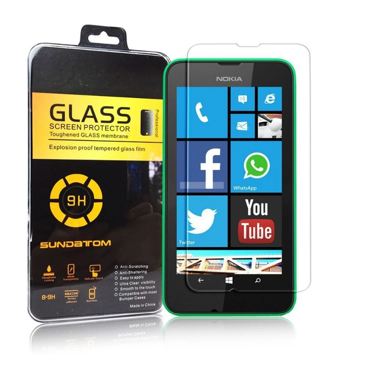 Proteggi Schermo Per Nokia Lumia 630 In Vetro Temperato Per Cellulari E Smartphone