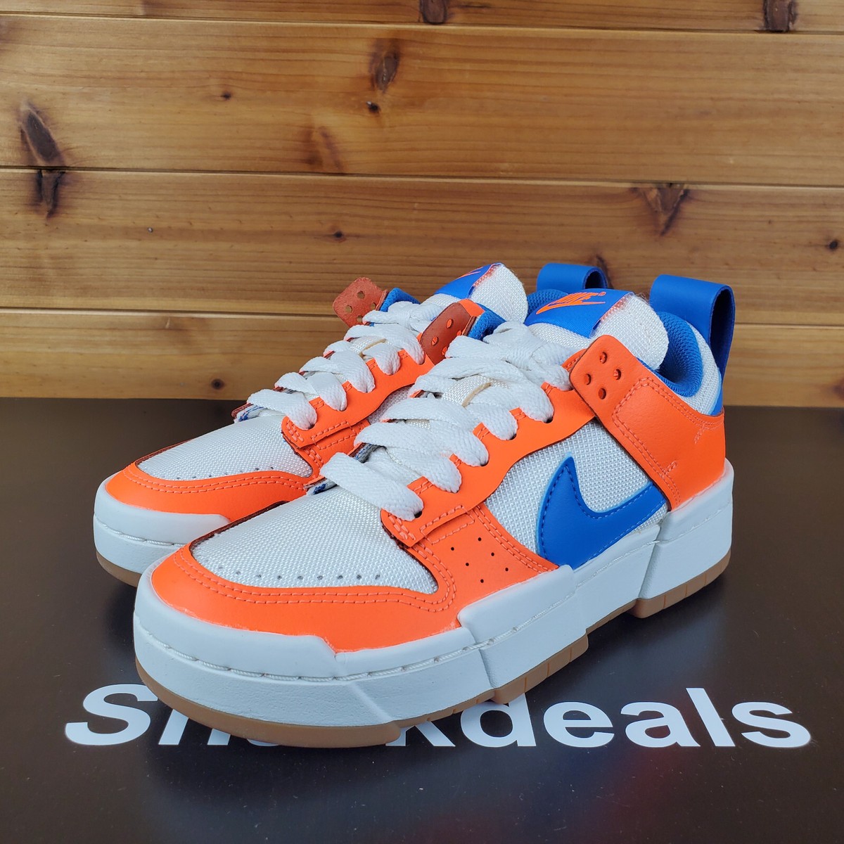 Nike Dunk Low Disrupt Supa Total Orange White Blue Gum