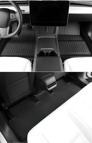 SUPER LINER Floor Mats for Tesla Model Y 5-Seat 2021-2023 2024, TPE Cargo Liner - Foto 2 di 12