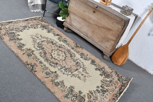 Wohnkulturteppich, anatolischer Teppich, 3,3 x 6,8 Fuß Akzentteppich, Vintage Teppich, türkischer Teppich - Bild 4 von 6