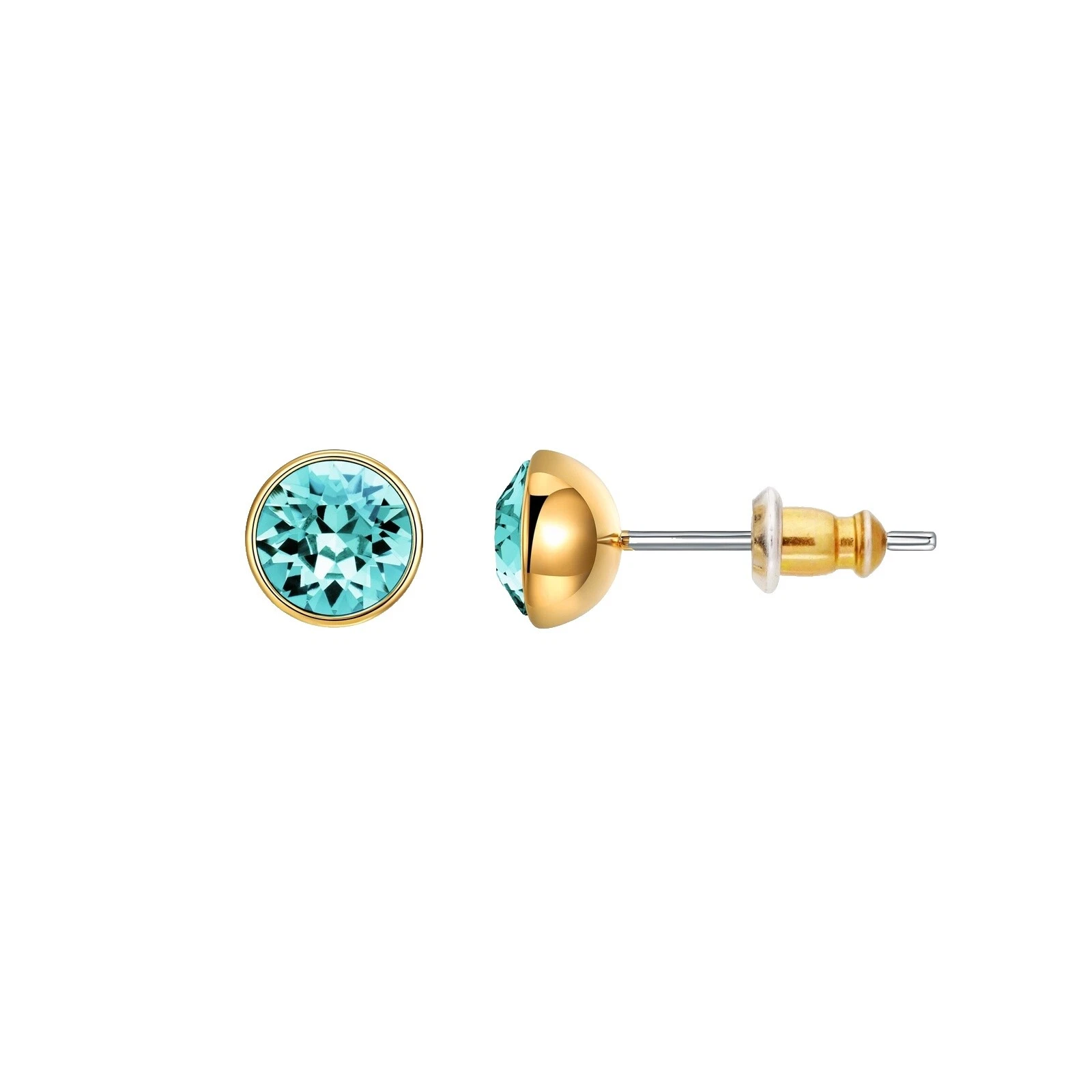 Metal Turquoise Stud Fashion Earrings
