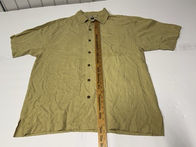 Tommy Bahama ''Take A Message I m On A Sails Call  Embroidered Silk Shirt Size L