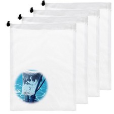 4Pcs Fine Mesh Bag, Pool Cleaner Bag Swimming Leaf Catcher White