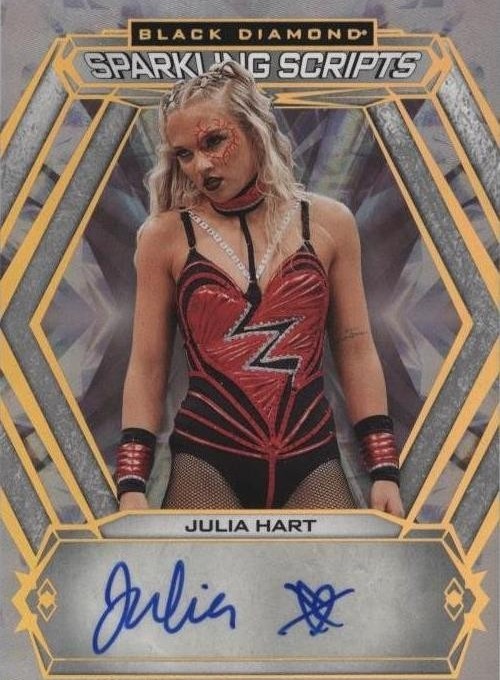 2024 Upper Deck Black Diamond Aew - Sparkling Scripts Julia Hart #SS-JU ...