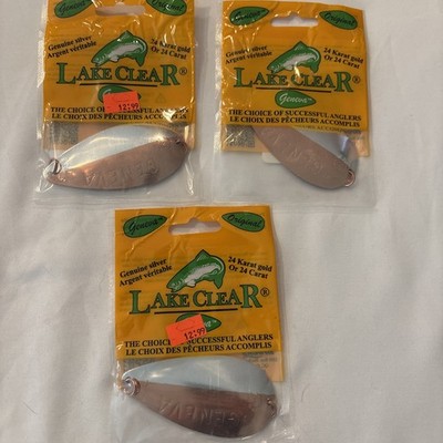 lake clear wabbler Geneva Lot Of 3 G22HSC 2/3 Oz