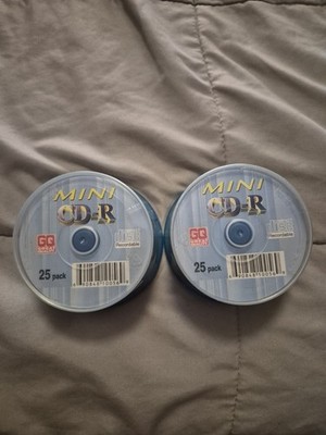 Brand NEW SEALED GQ Mini CD-R Blank Recordable Disc 50 Total NOS Cake Box Pack