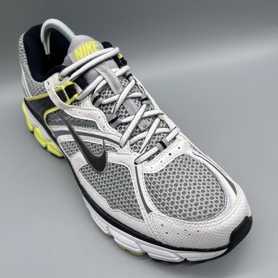 2010 Nike Air Zoom Equalon 4 weiß grau 375156-003 Herren Uk 8 Turnschuhe Schuhe