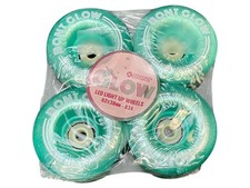 Bont Glow LED Light Up Wheels 62x38mm 83A Pack Of 4 Misty Teal