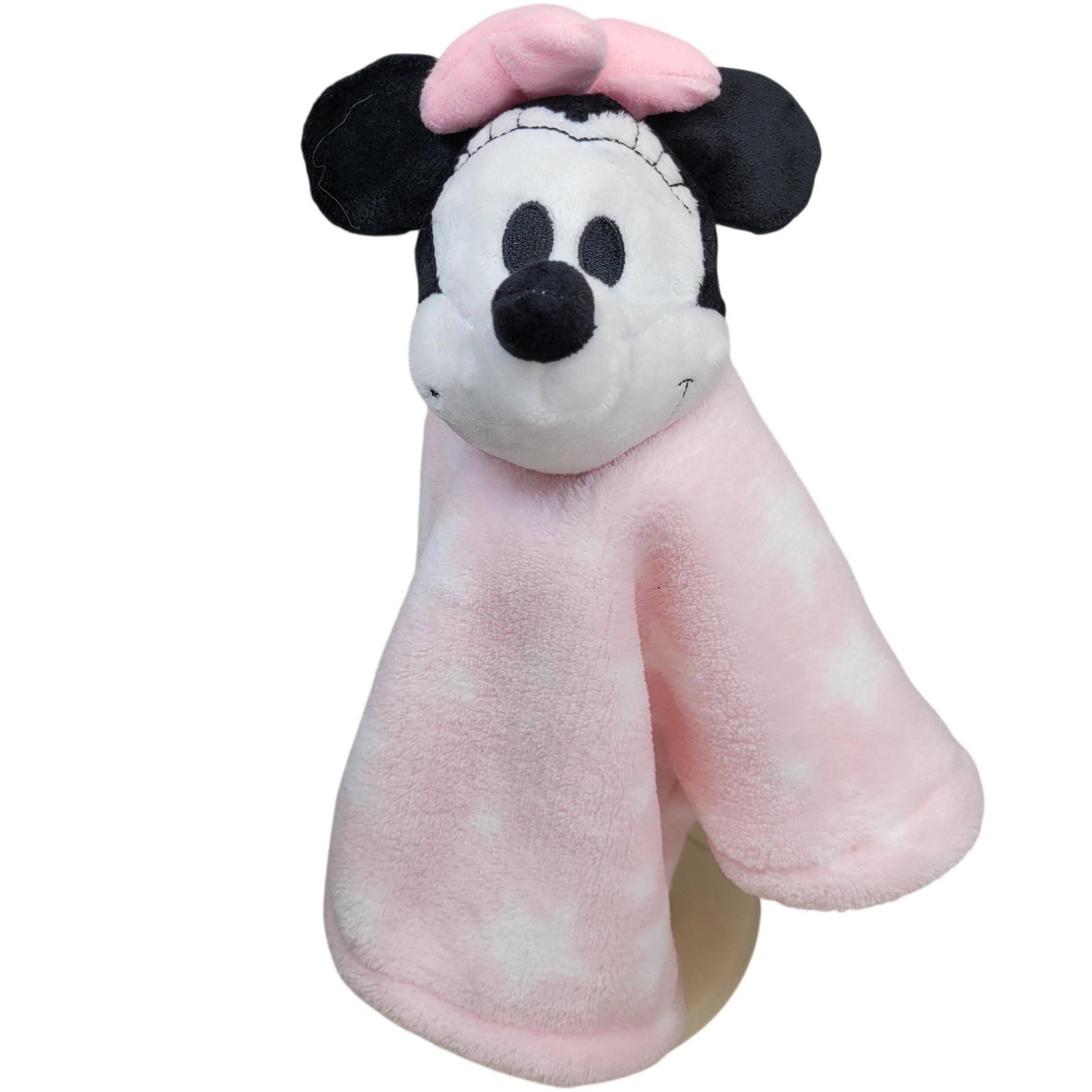 Disney Baby Lambs & Ivy Minnie Mouse Lovey Security Blanket Pink Star Plush