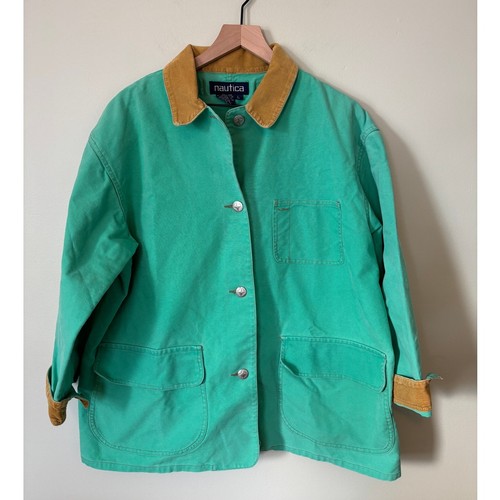 Nautica Vintage Barn Coat Large Canvas Chore Utility