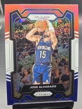 2023-24 Panini Prizm #244 Jose Alvarado Prizms Red White and Blue