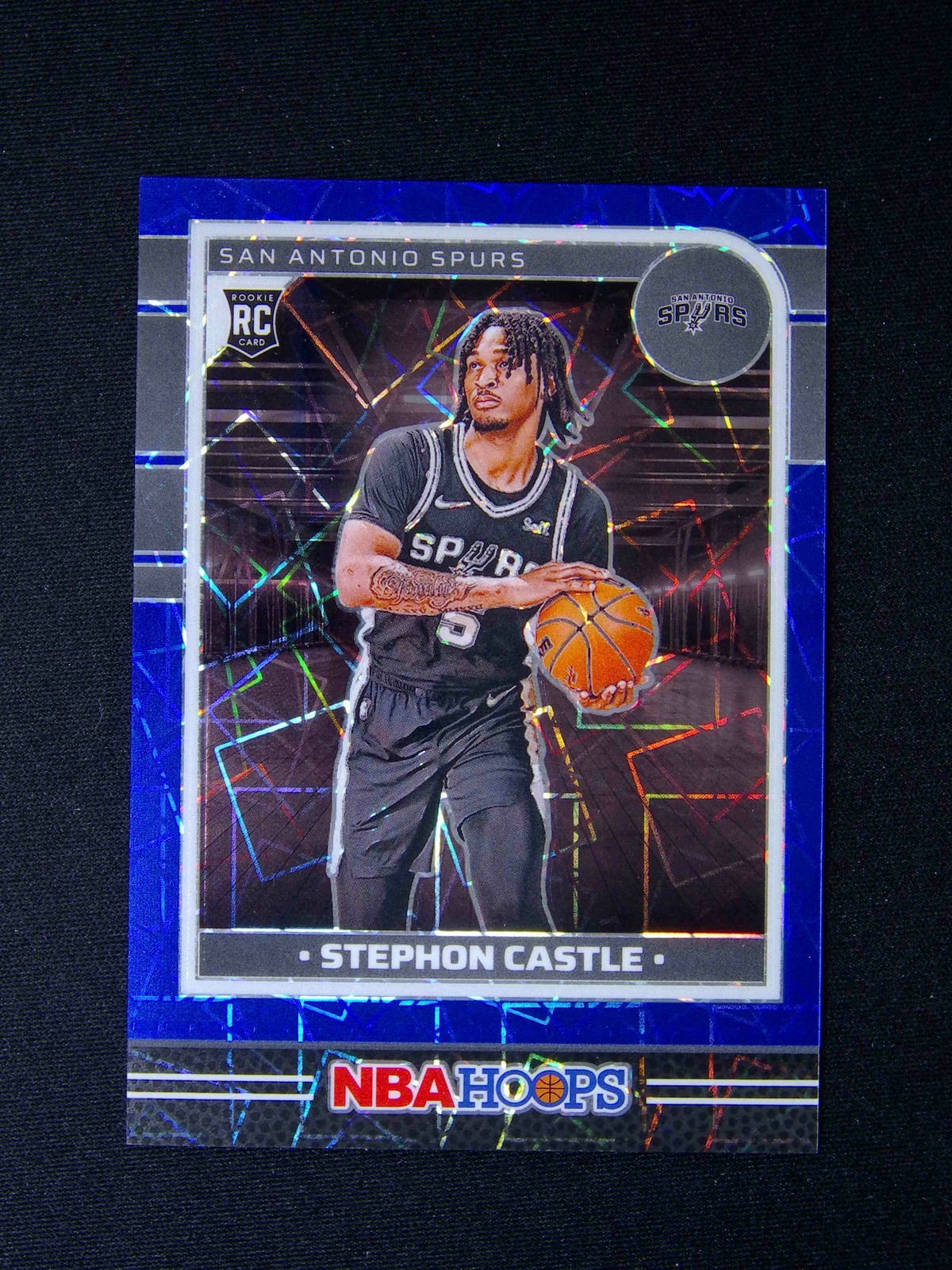 2024-25 Panini Hoops Stephon Castle #234 RC Rookie Blue Lazer Premium /49
