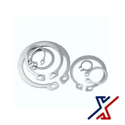 55 mm. Stainless Steel External Retaining Ring / Snap Ring by X1 Tools