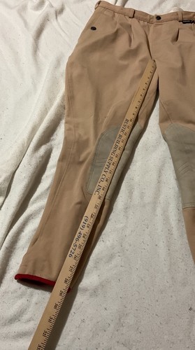 Eurostar X-DREAM tan breeches English riding foxhunting D38 34 US hunter jumper - Afbeelding 8 van 15