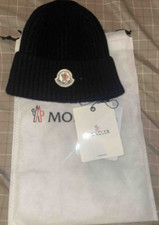 Moncler Herren Wollmütze Schwarz gefüttert ...
