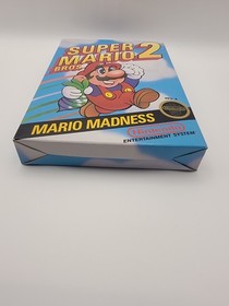Super Mario Bros. 2 NES FIRST PRINT BOX CIB ROUND Seal TM Nintendo 1988 