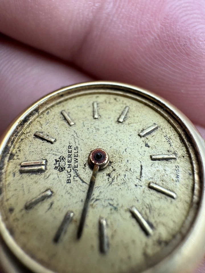 Vintage Bucherer 17 Jewels Swiss Made Pendant Watch AS IS FOR PARTS - Image 3 of 4