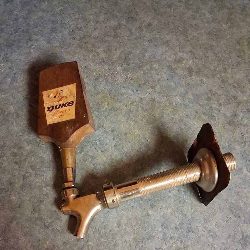 Rare Duke Beer Vintage Breweriana Advertising Wooden Handle
