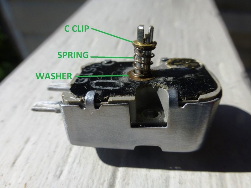 GE VR C-Clip WASHER Spring Stylus Assembly RPX Triple-Play Cartridge Turntable