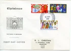 1969 XMAS GREAT BRITAIN QE2 JERUSALEM OFFICIAL ILLUS. FDC SPECIAL LINCOLN PMK
