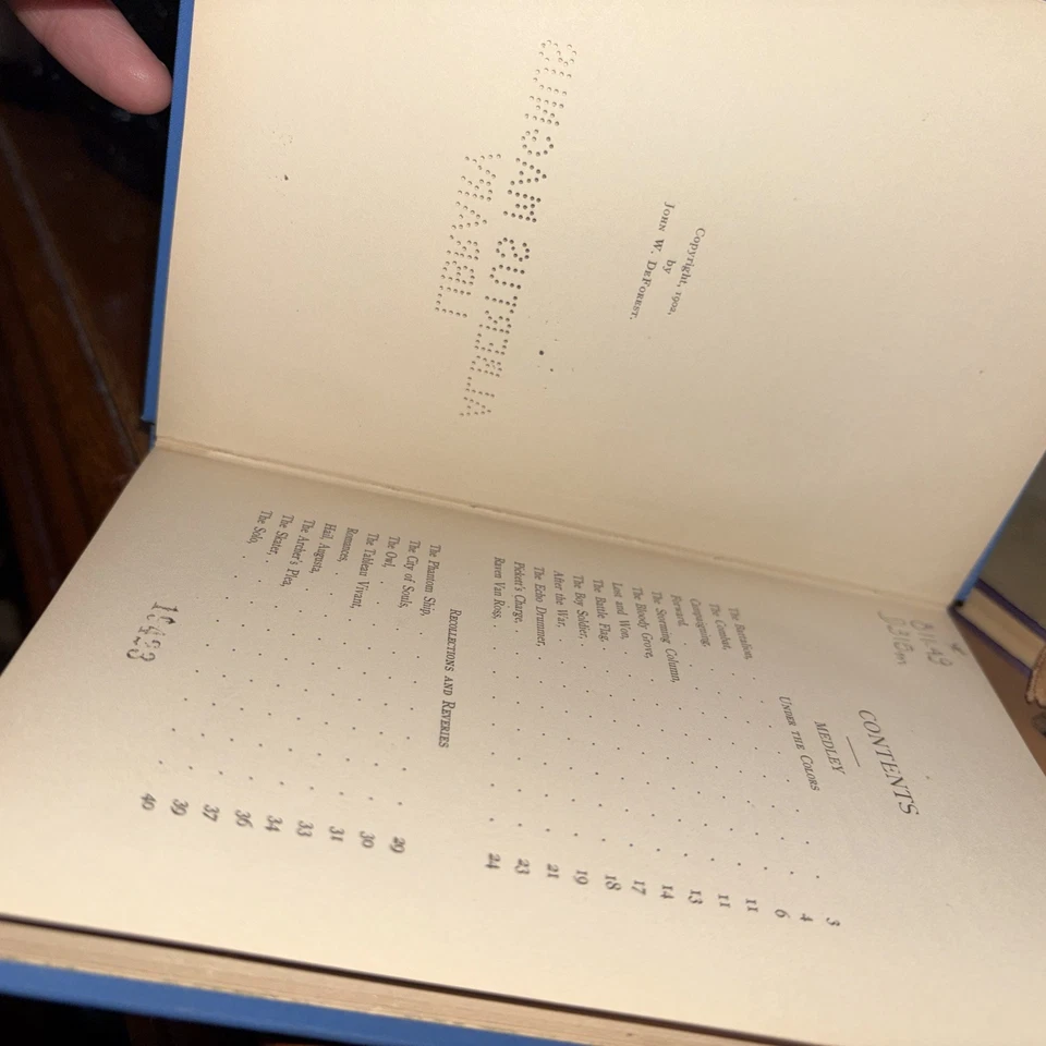 Poems: Medley and Palestina by J W DeForest Poetry 1902 - Image 4 of 4