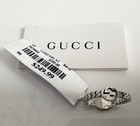 $345 Gucci GG Sterling Silver 925 SS Interlocking Reversible Ring US 6 IT 12 New — photo 6