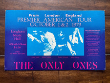 THE ONLY ONES RARE 1979 ORIG MPLS LONGHORN CONCERT POSTER KBD PUNK PETER PERRETT