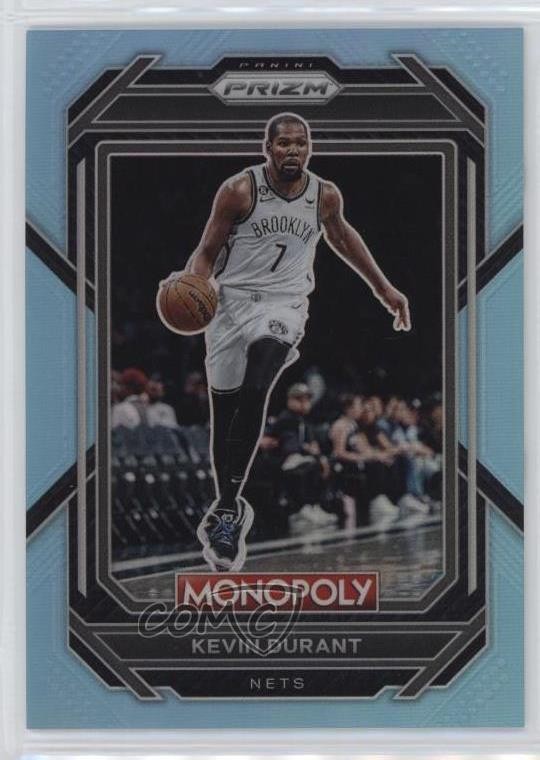 2022-23 Panini Prizm Monopoly Light Blue Prizm 79/199 Kevin Durant #7 19e9