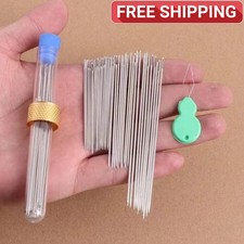 40pcs/set Large Eye Hand Sewing Needles Premium Stainless Steel Needle For Craft