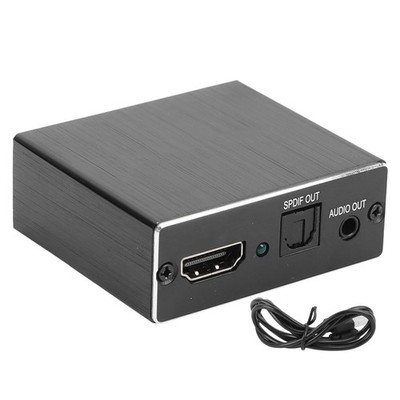 HD Multimedia Interface Splitter 3.5mm Sound Interface 5.1 Channel Signal E JJHP