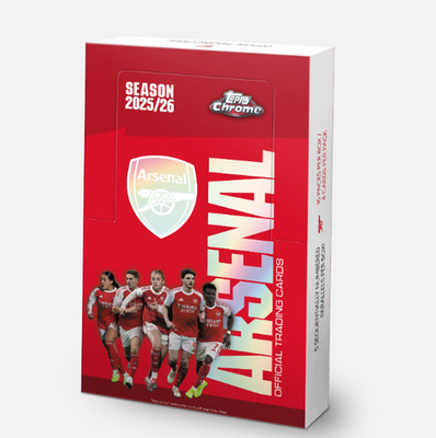 Topps Chrome  Arsenal 2025/26 - Hobby Box PREORDER - ORDER CONFIRMED
