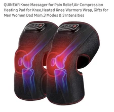 QUINEAR ×2/Both Knees Massager with Heat & Air Compression   BRAND NEW - SEALED
