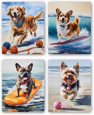 Lovely Dog Canvas Wall Art,Funny Dog Canvas Wall Art,Dog Wall Art prints,Set ...