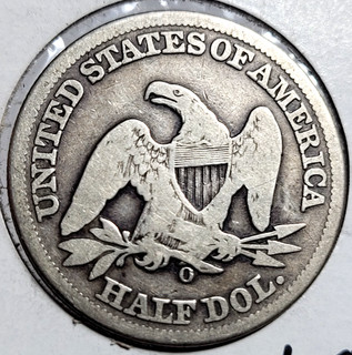 1858 O Seated Liberty Half Dollar Circulated