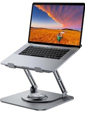 Laptop Stand for Desk, Adjustable Computer Stand with 360  Rotating Base, Ergono