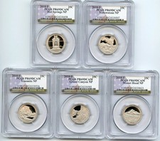 2010 S Clad State Quarter Set PCGS PR69DCAM ( 5 ) Coins Included In Set 
