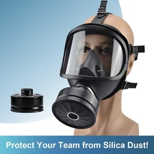 Full Face Gas Mask, Gas Masks Survival Nuclear and Chemical with 40Mm Activated