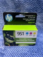 February 2027 HP 951 Yellow, Cyan and Magenta Ink Cartridge Set CR314FN