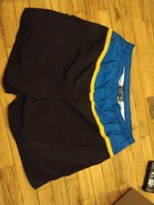 Swim Trunks Trader Bay Men's Size XL Black Yellow Blue
