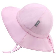 Baby Bucket hat UPF 50 Wide Brim Toddler Sun hat Beach for 6-24 Months 1b-pink
