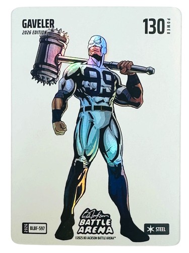 2025 Bo Jackson Battle Arena Gaveler Aaron Judge Blizzard Battlefoil 130