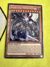 Yu-Gi-Oh Darklord Morningstar Secret Rare 1st Edition Card DESO-EN029
