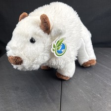 Wild Republic White Buffalo 13" Realistic Plush Stuffed Animal Toy Brown Tag