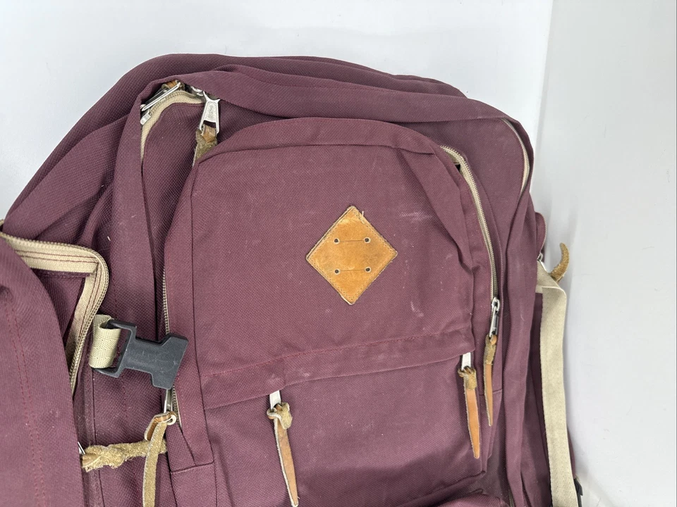 Mochila Mochila De Colección Eastpak 4004 Granate Convertible Bolsa de Camping Paquete Jumbo Foto 4 de 4