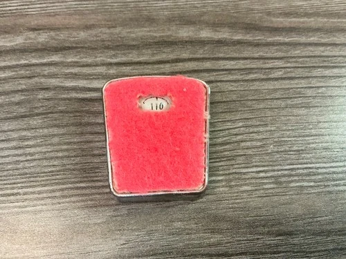 Vintage 1960s Mattel Barbie Doll  Pink Bathroom Scale Accessory