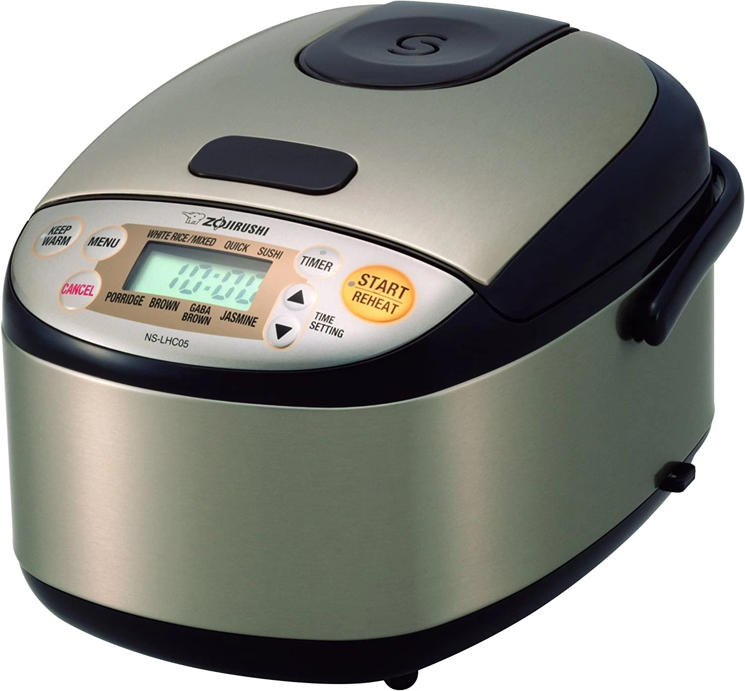 NS-LHC05 3-Cup Micom Rice Cooker & Warmer - Stylish Stainless Dark Brown