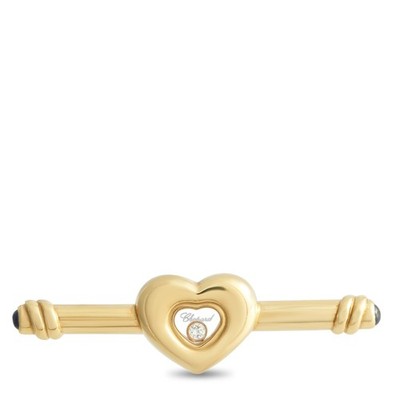Chopard Happy Diamonds 18K Yellow Gold Diamond Brooch CH27-040826