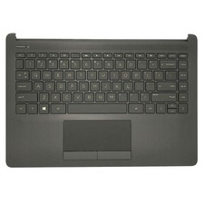 New For HP 14-CF 14-DK 14-DP Palmrest W/Keyboard Touchpad L24818-001 Gray