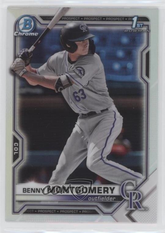 2021 Bowman Draft Chrome Refractor Benny Montgomery #BDC-84 7i2