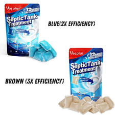 Septic Tank Treatment 12 Pcs for 1 Year Supply Dissolvable Packs Easy Operation